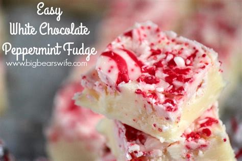 3 Ingredient Easy White Chocolate Peppermint Fudge Perfect For The