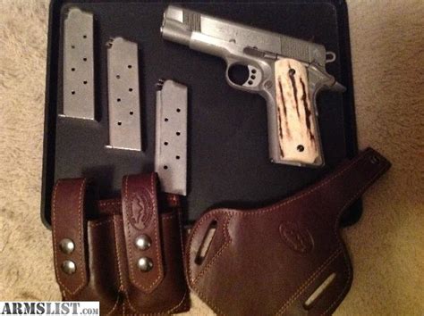 Armslist For Sale Colt 1911 45 Combat Commander W Custom Stag Grips