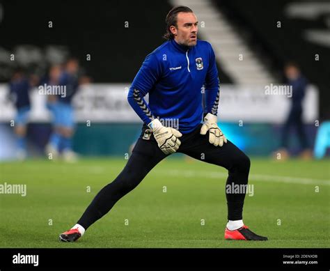 Coventry City Goalkeeper Lee Camp Warming Up Before The Sky Bet