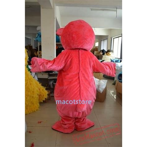 The Pink Bear Mascot Costume Cartoon