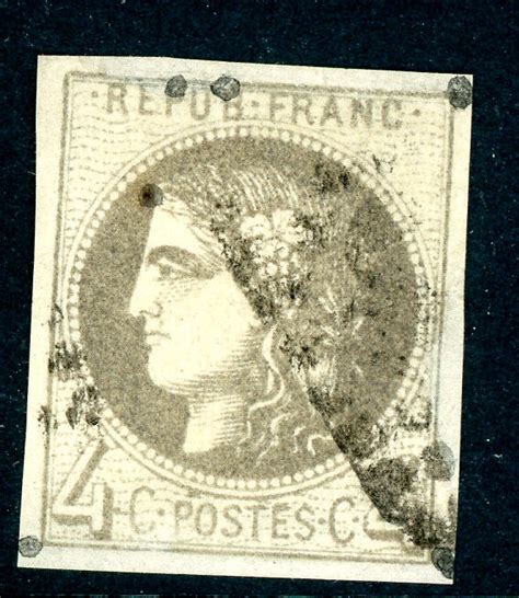 Timbre de France classique Cérès n41B Oblitération eBay