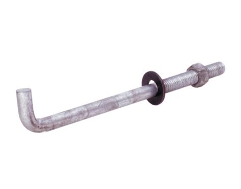 White Cap Grip Rite X Hot Dipped Galvanized Anchor Bolt With Nut Washer