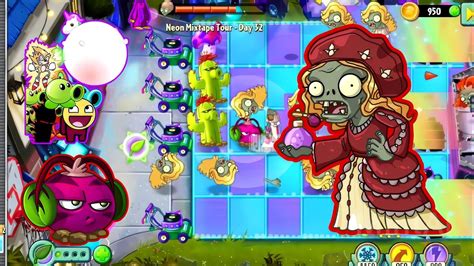 Pvz 2 Vs Zombies Gameplay Neon Mixtape Tour Day 32 Plants Vs