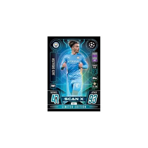 Sale Trading Cards Jack Grealish Scan X Limited Edition Match Attax