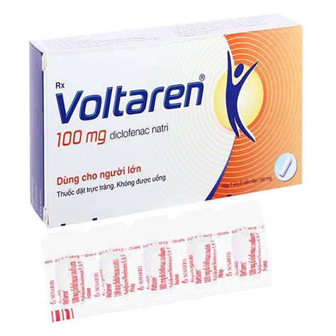 Voltaren 100mg điều trị giúp giảm đau kháng viêm