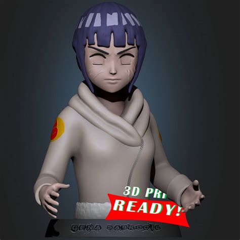 Hinata Hyuga Back Pf Head