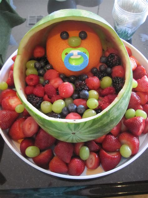 Baby Bassinet Fruit Tray For Baby Shower Baby Shower Fruit Tray Ideas