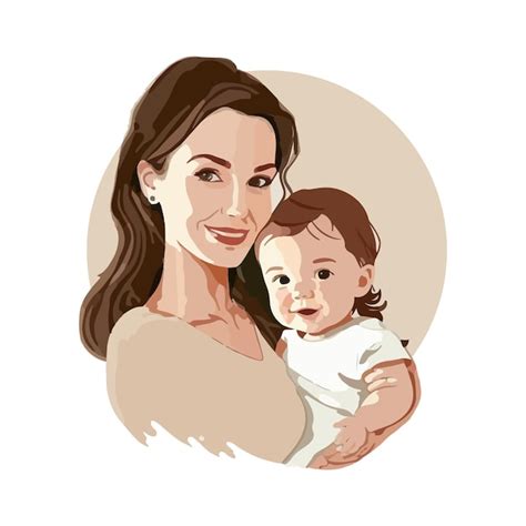 Relación De Amor De Madre E Hija Vector E Ilustración Personaje De