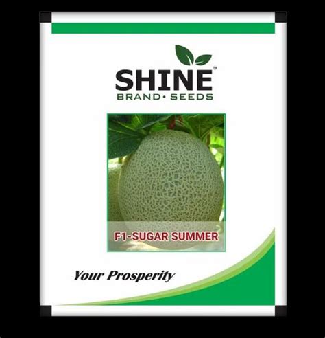 Shine Brand Seeds Hybrid Muskmelon Seeds F1 Sugar Summer Pack Size