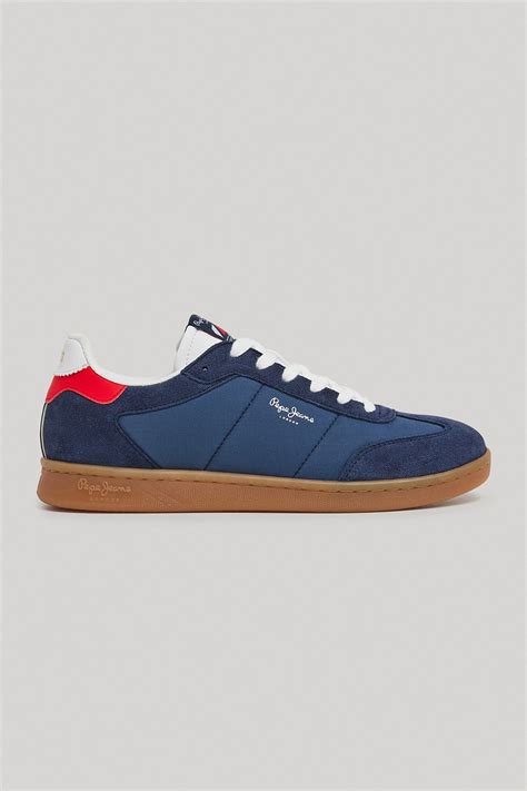 Pepe Jeans London Pantofi Sport Cu Detalii De Piele Intoarsa EMAG Ro