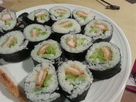 Tempura Chicken Sushi Roll Sushi Sushi Rolls Recipes