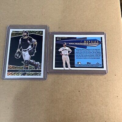 2021 Topps Chrome Update Black Gold Joey Bart BGC 23 Rookie A 49 EBay