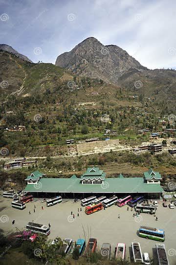 New Bus Stand Built In Himalayan Village Rampur State Himachal Pradesh