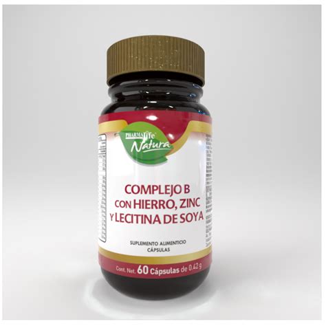 Complejo B Con Hierro Zinc Y Lecitina De Soya B Vida Saludable