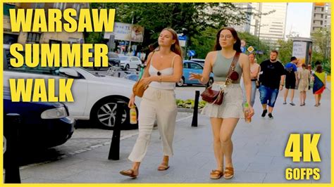 Warsaw Poland Summer Walking Tour Ultra Hd K Fps Virtual Walk