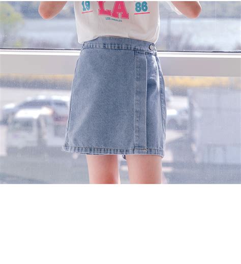 [P316]루나데님스커트팬츠