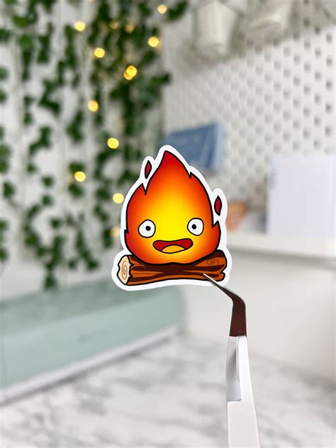 Calcifer From Howl S Moving Castle Sticker Calcifer Etsy Australia