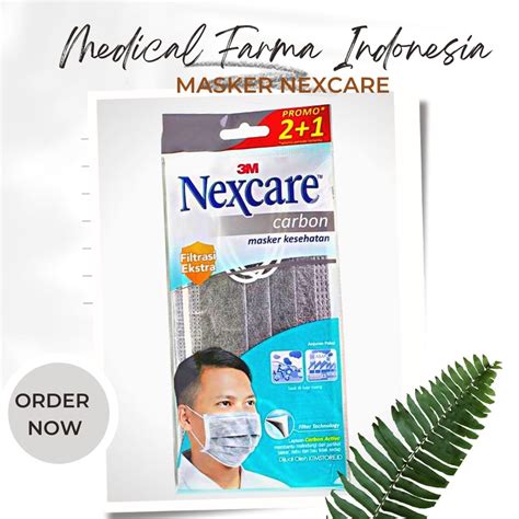 Jual MASKER 3M NEXCARE CARBON 2 1 WARNA HIJAU MURAH Shopee Indonesia