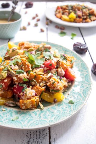 Sweet Potato Quinoa Salad With Date Dijon Dressing