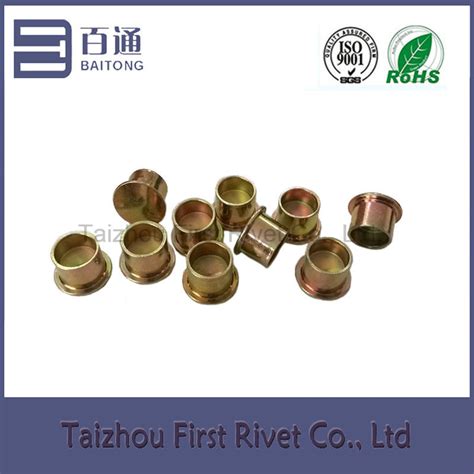 9 4X10mm Zinc Plated Flat Head Semi Tubular Steel Clutch Rivet China