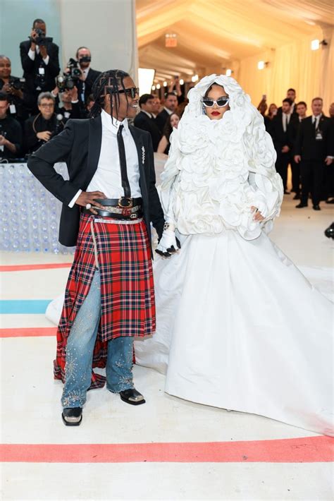 Rihanna And Asap Rocky At The Met Gala Rihanna Met Gala