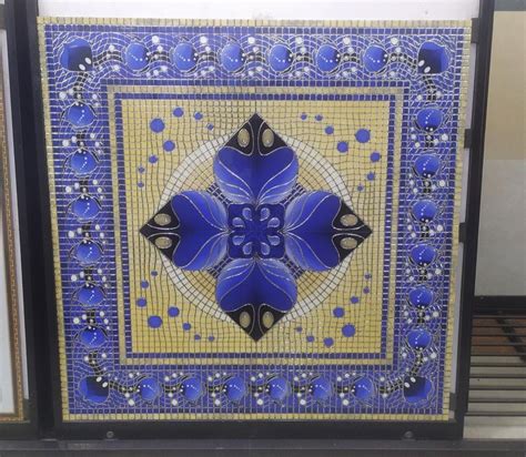 Blue Floral Design Floor Tiles, For Flooring at Rs 1600/piece in ...