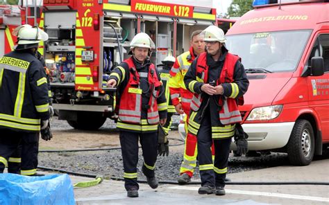 Gemeinsame Bung Der Feuerwehren Aus Werne Und R Nthe