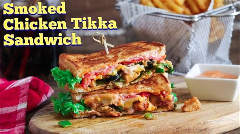 Homemade Chicken Tikka Sandwich Recipe Hirabakes Youtube