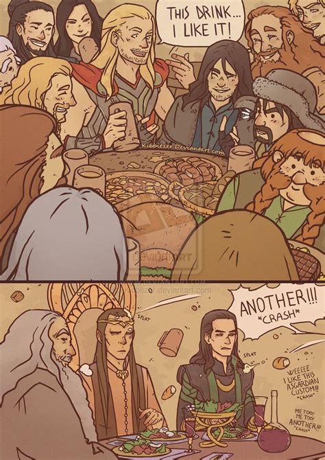 Thor The Hobbit A Bunch Of Unexpected Guests By Kibbitzer On