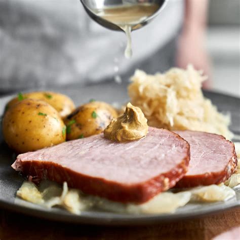 Kasseler Lachsbraten Im Ofen Mit Sauerkraut Kasslerbraten Im Backofen