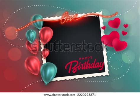 Happy Birthday Card Love Stock Illustration 2220993871 | Shutterstock