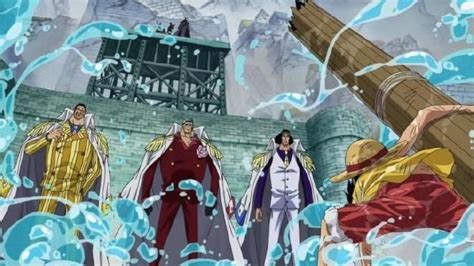 Luffy Vs The Admirals One Piece Episodes One Piece Luffy Anime