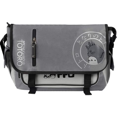 Grey Canvas Totoro Messenger Bag | A Mighty Girl