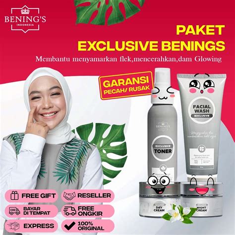 Jual Paket Exclusive Bening Skincare By Dr Oky Pratama Benings Cream