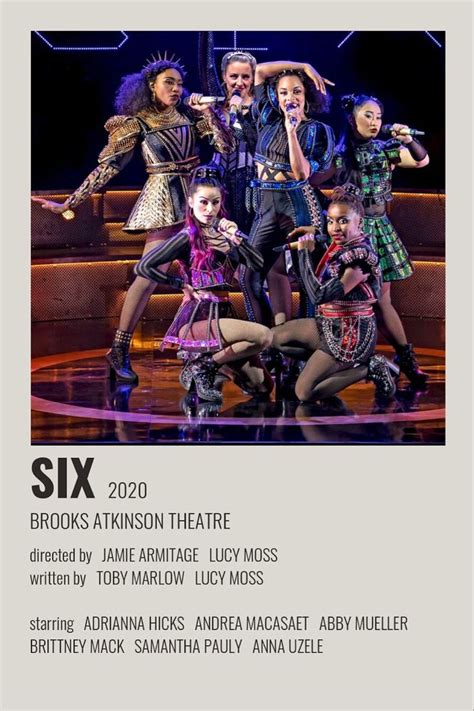 six musical alt poster | Broadway posters, Broadway musicals posters ...