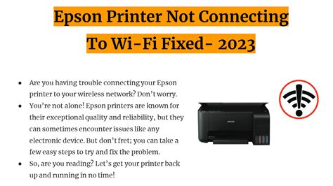 Ppt Epson Printer Not Connecting To Wi Fi Fixed Powerpoint