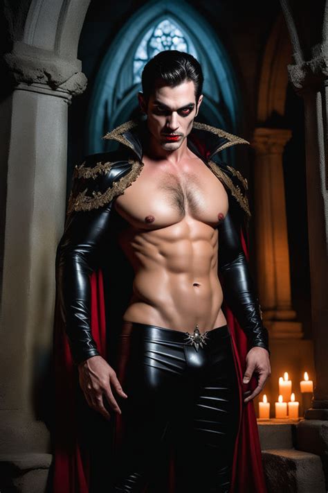 A Semi Naked Good Looking Vampire By Esteban Bellota Playground