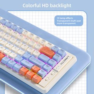 Goojodoq Teclado Mec Nico Sem Fio Bluetooth Para Jogos Pbt Teclados Hot Swappable Keys Rgb
