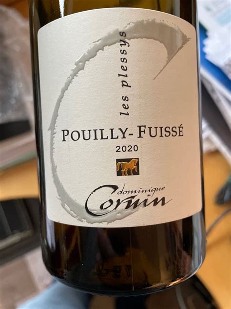 2021 Dominique Cornin Pouilly Fuissé Les Plessys France Burgundy