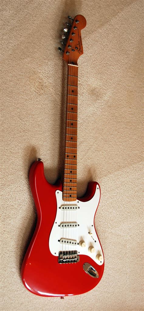 Fender Stratocaster 1960 Fiesta Red Guitar For Sale Ok Guitars