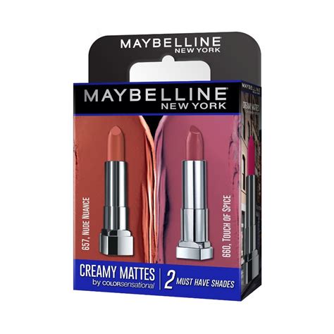 Buy Maybelline New York Creamy Matte Pack Of Nude Nuance Touch Of