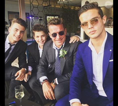 Photo Benjamin Castaldi Et Ses Trois Fils Simon Julien Et Enzo