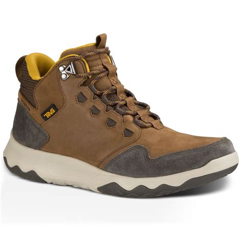 TEVA Men’s Arrowood Lux Mid Waterproof Chukka Boots, Brown Mens Boots ...