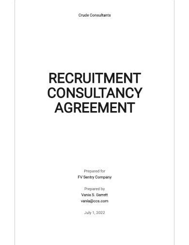 Recruitment Agreement Templates In Pdf Ms Word Google Docs