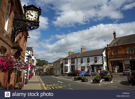 Melrose town centre, borders SCOTLAND Stock Photo - Alamy