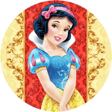 Papel Arroz Branca De Neve Personalizado Elo7