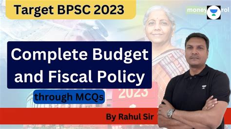 Target BPSC 2023 Budget And Fiscal Policy In ONE Class Through MCQs