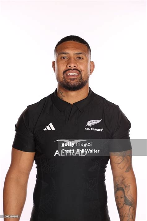 Ardie Savea During A 2023 New Zealand All Blacks Headshot Session On