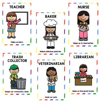 Community Helpers Posters by The kinder teacher | TPT