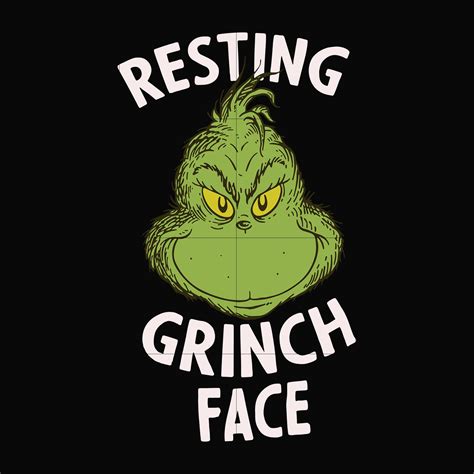 Resting Grinch Face Svg Png Dxf Eps Digital File Ncrm13072030